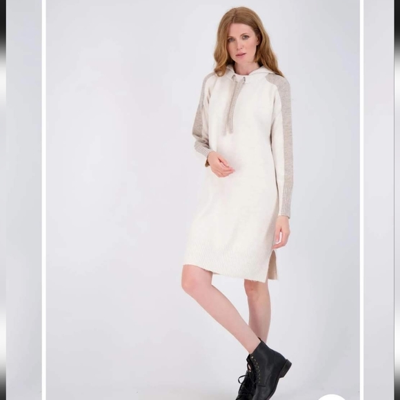 Lord & Taylor Racing Stripe Hoody Dress - Picture 2 of 10